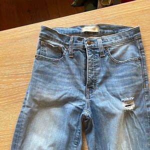 Madewell 9” high rise skinny jeans 27 tall